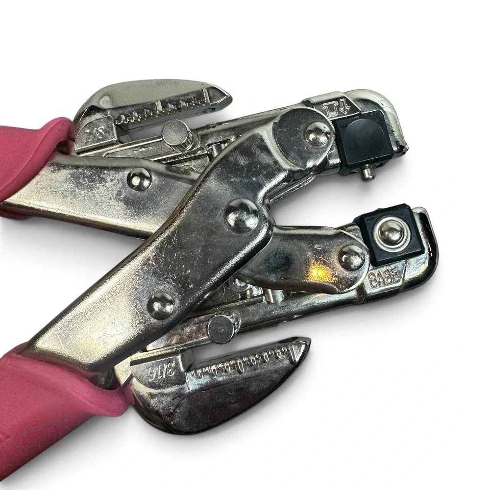 We R Memory Keepers Crop A Dile Punch Crafting Tool Pink Eyelet Setter Adjusts